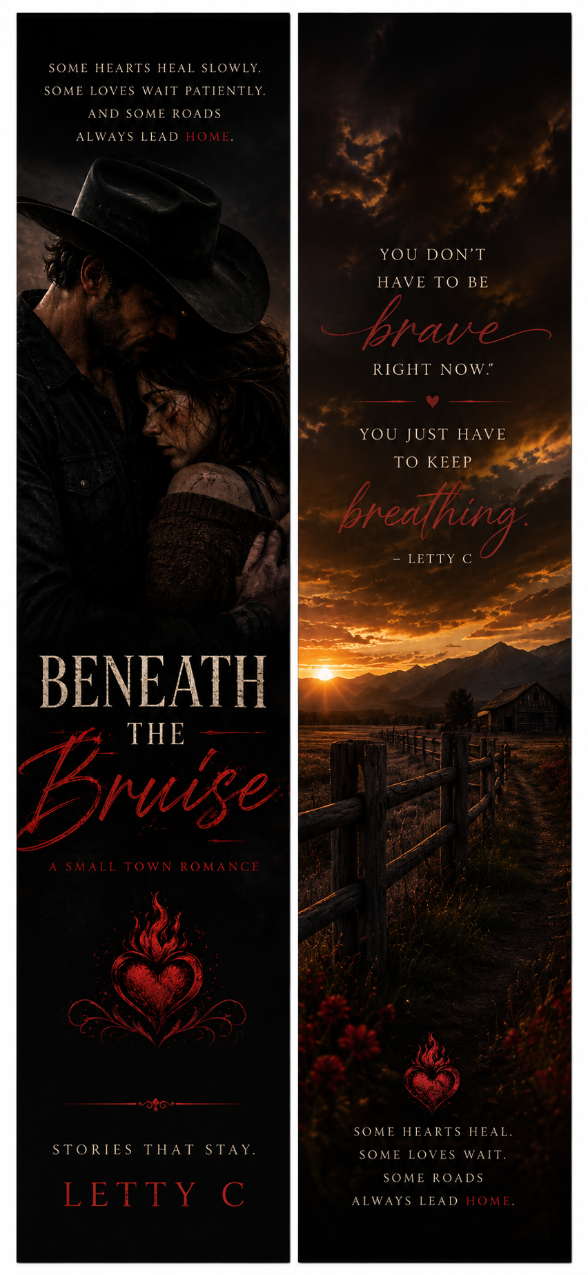BENEATH THE BRUISES BOOKMARK