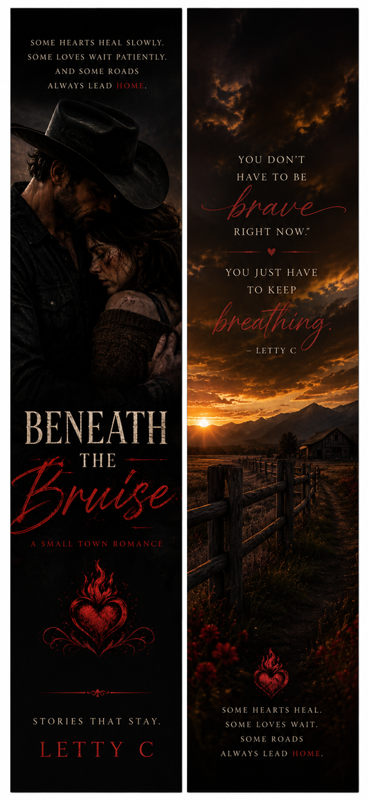 BENEATH THE BRUISES BOOKMARK